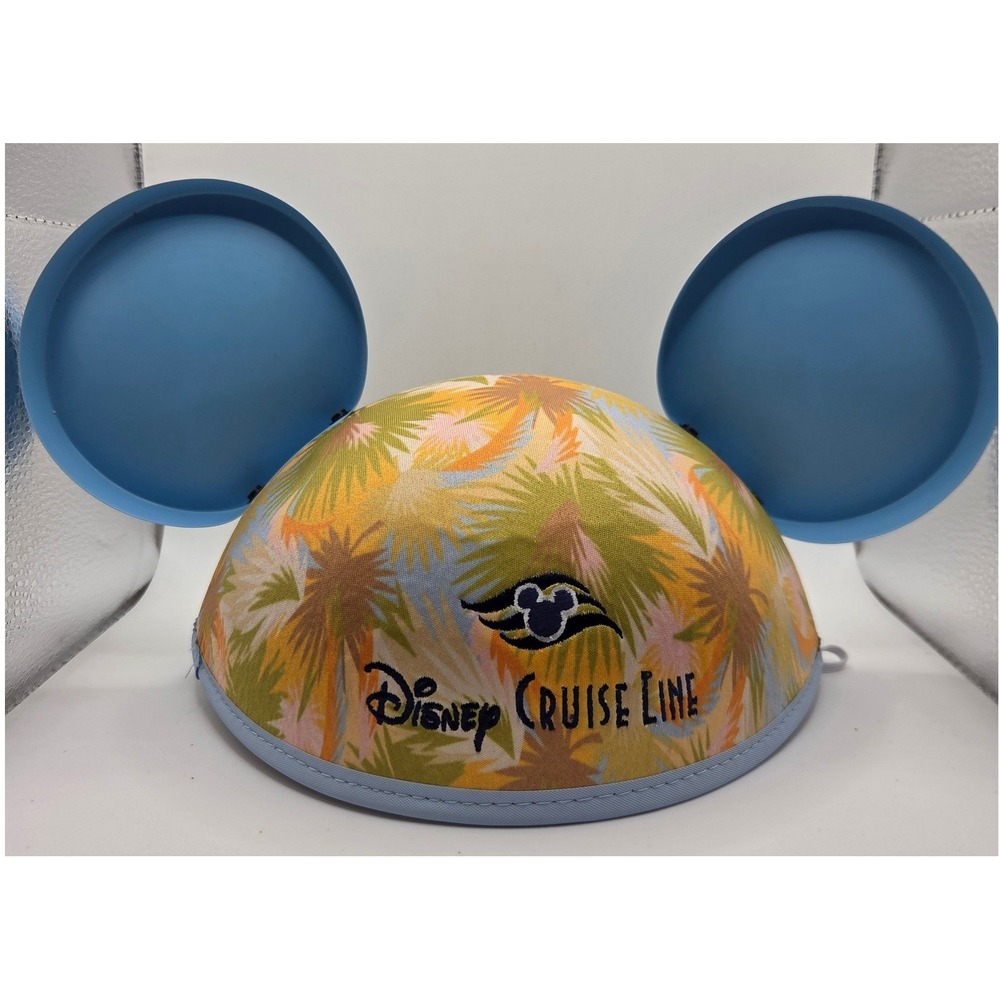 Disney Cruise Line Lookout Cay Mickey Ear Hat Unisex OS NWT Tropical Excellent - Picture 5 of 8